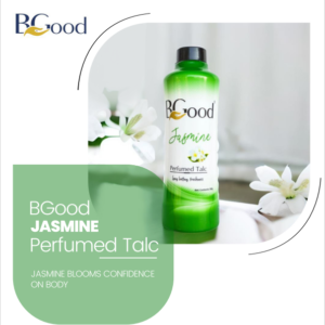 BGood | Talcum Powder - Jasmine Perfumed - 300 gm | Body & Face Talc Powder for Women & Men | All Day Fragrance for All Skin Type | Long Lasting Freshness